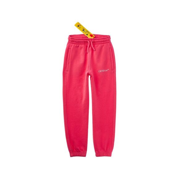Off White GirlsSolid Sweatpant Pink